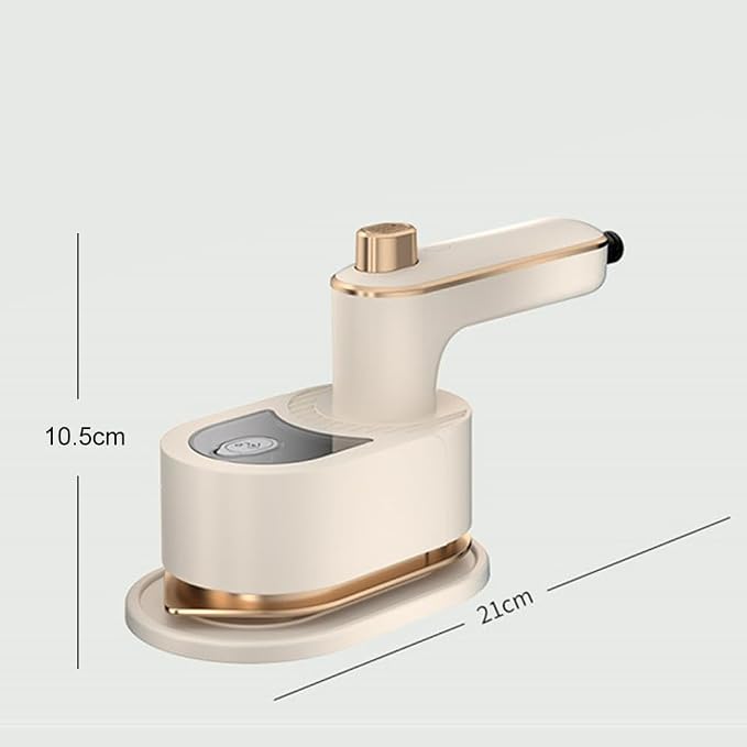Travel Steamer Iron for Clothes Mini-Portable Ironing Machine Travel and Iron Fast 10s Heat-Up and 180° Rotating Handle,Horizontal and Vertical,Garment Steamer and Iron for Travel Office Home(White)
