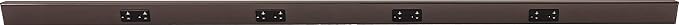 Task Lighting TR Series Angle Power Strip, 60 inch, 4 Dual Receptacles, Bronze