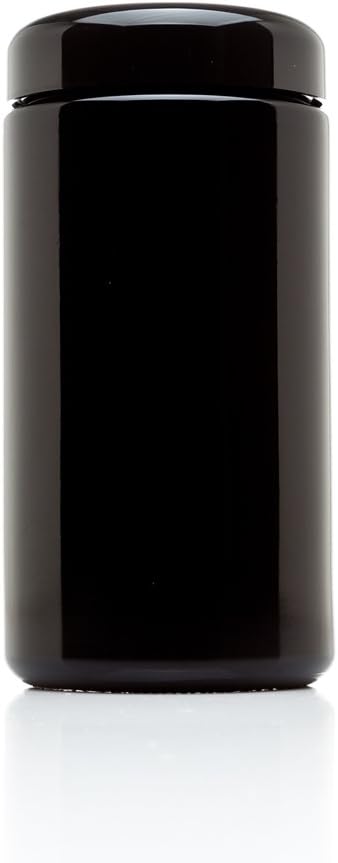 Infinity Jars, 500 ML (17 fl oz) Pack 3, Premium Airtight Ultraviolet Glass Jar Smell Proof, Antistatic, Light Blocking Container for Herbs, Coffee, Tea & Spices Durable, Travel-Friendly Storage
