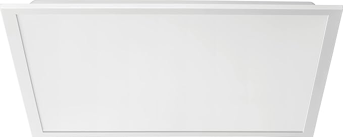 Lithonia Lighting CPX LED Flat Panel Light, 2Ftx2Ft LED Light Panel, Ceiling Lighting Fixture, 2500/3200/4000 Adjustable Lumens, 3500K/4000K/5000K Switchable CCT, Smooth Satin Lens, White (4-Pack)