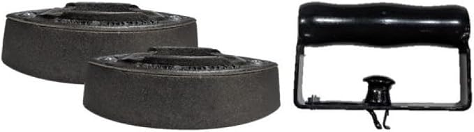 Manual Iron, Non-Electric Sad Iron Kit with 2 Bases and 1 Handle