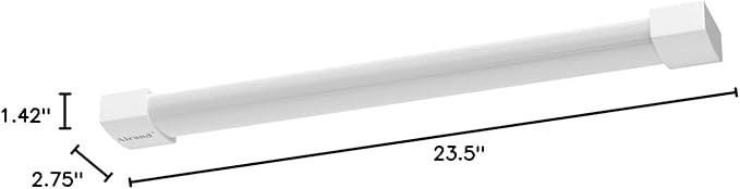Airand Utility LED Shop Light Fixture 2FT with Plug, Linkable led Tube Light 5000K Under Cabinet Lighting,1800 LM LED Ceiling and Closet Light 18W, Corded Electric with ON/Off Switch