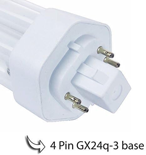 Circle (10 Pack) PLT-26W 830, 4 Pin GX24q-3, 26 Watt Triple Tube, Compact Fluorescent Light Bulb, 3000K Soft White, 10 Count.
