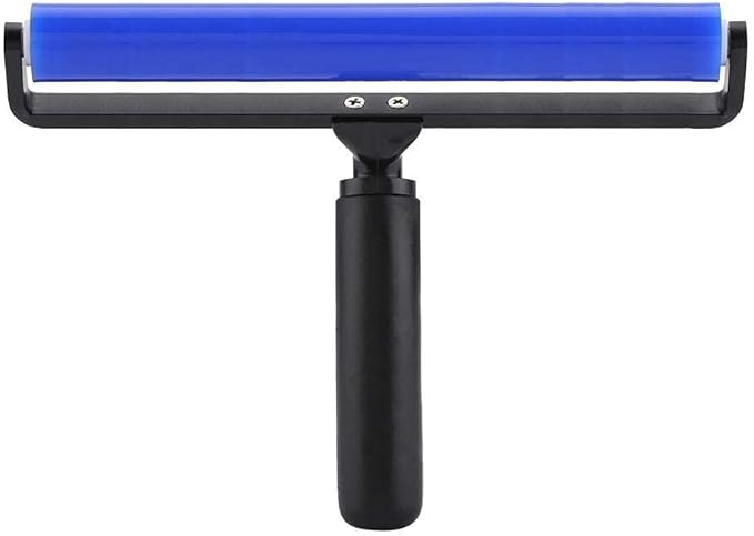 12 Inch Silicone Manual Roller Anti-Static Cleaner Tool,Under The Action of Static Electricity,Small Impurities Will be Adsorbed on The Drum