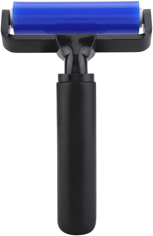 4 Inch Silicone Manual Roller Anti Static Cleaner Tool, Under the Action of Static Electricity, Small Impurities Will be Adsorbed on the Drum 4"