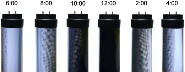 T5 F28 4' | T-5 Tube Lamps Sleeves | 48" Fluorescent Tube Guard with End Caps | 3/4" Wide | Fluorolite Plastics | Color: DIMMING | 6 Pack