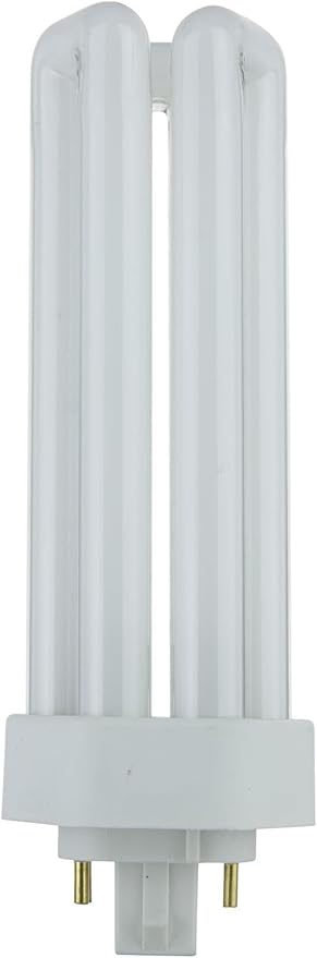 Circle - (10 Pack PLT-42W 4 Pin GX24Q-4-42 Watt Triple Tube, Compact Fluorescent Light Bulb (2700K - Warm White)