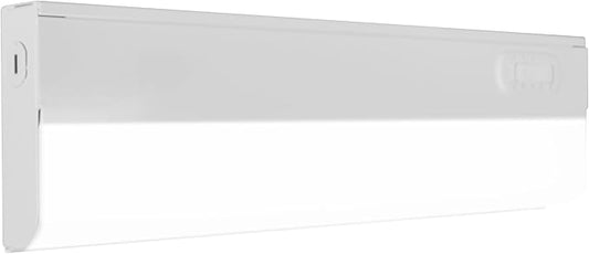 12” LED Direct Wire Under Cabinet Light - Dimmable Undercounter LED Lights for Kitchen - Selectable CCT 2700K-5000K, 340-360 Lumens, 5W - UCB Series Hardwired Under Cabinet Lighting by NICOR Lighting
