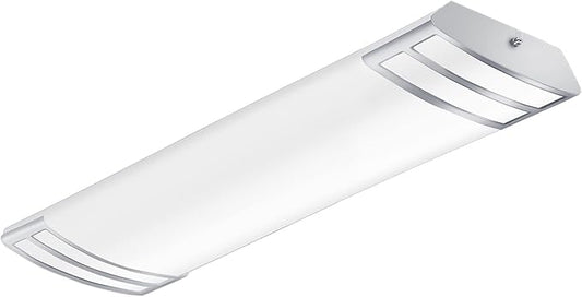 FAITHSAIL 2FT LED Light 20W 2200lm LED Linear Flush Mount Lights, 4000K Neutral White, 2 Foot Kitchen LED Lighting Fixture Ceiling for Craft Room, Laundry, Fluorescent Tube Replacement