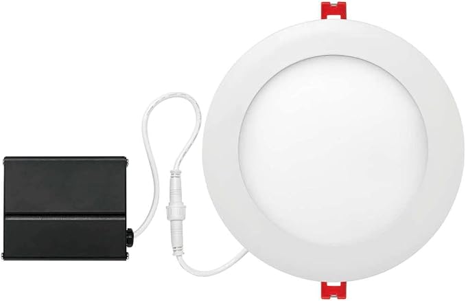 Globe Electric 91416 DuoBright Recessed Light, 6", White