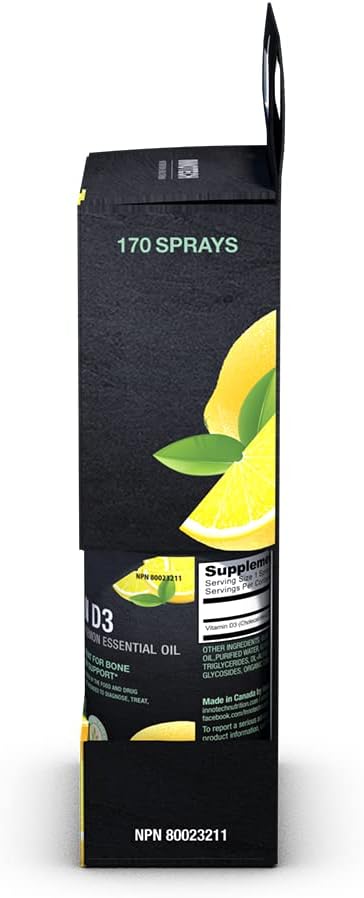 INNOTECH Nutrition: Vitamin D3 Oral Spray, Lemon Flavour - 30 ml