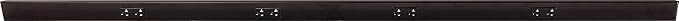 Task Lighting TR Series Angle Power Strip, 72 inch, 4 Dual Receptacles, Black