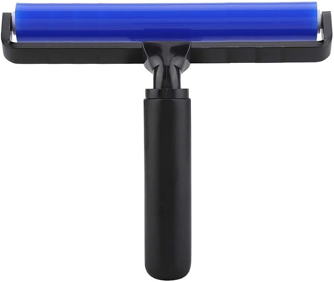8 Inch Silicone Manual Roller Anti-Static Cleaner Tool, Under the Action of Static Electricity, Small Impurities Will be Adsorbed on the Drum 8"