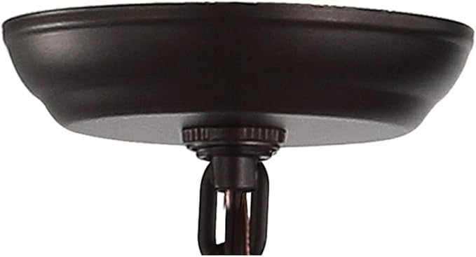 JONATHAN Y 16" Oil Rubbed Bronze Lantern Pendant Light, 4-Light Pagoda Style Metal Cage Farmhouse Hanging Ceiling Fixture for Kitchen Island, LED Bulb Included (JYL7437A)
