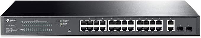 TP-Link TL-SG1428PE 24 Port Gigabit PoE+ Switch - Easy Smart Managed, 24 PoE+ Ports @250W, 2 SFP Slots, Auto Recovery, QoS, VLAN, IGMP, LAG