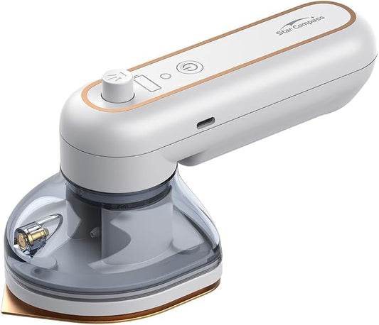 Cordless Handheld Iron, Portable Travel Iron Cruise Approved, USB-C Rechargeable Compact Iron for Spray Assist Dry Ironing with Precision Tip for Clothes，2026 Upgrade