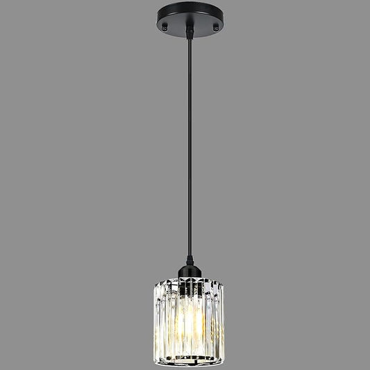 1-Piece Pendant Lights Kitchen Island, Elegant Modern Island Lights for Kitchen with Crystal Glass – Luxury Kitchen Hanging Light for Kitchen Island, Dining Table, Entryway, Restaurant