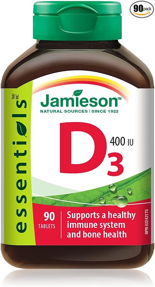 Jamieson Vitamine D Complément Alimentaire 90 Comprimés