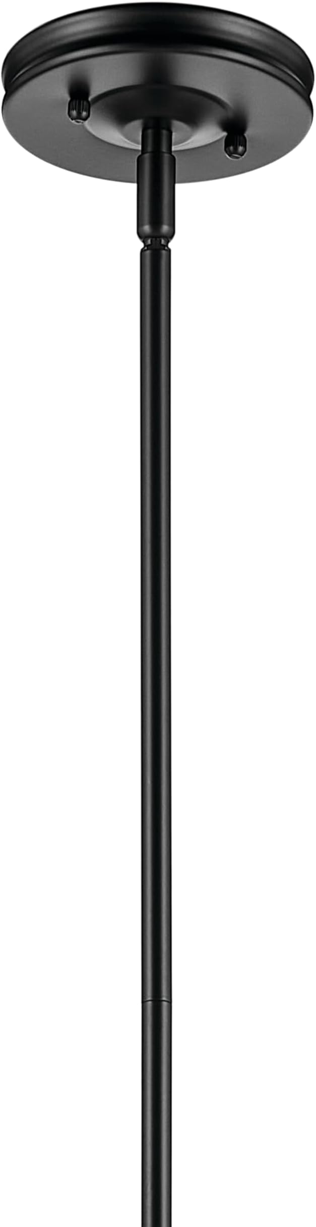 Kichler Laria 1-Light Pendant Light Fixture with Opal Glass, Kitchen Island Hanging Light in Black, Updated Traditional Style for Kitchen Island (19.75" x 16"), 52775BK
