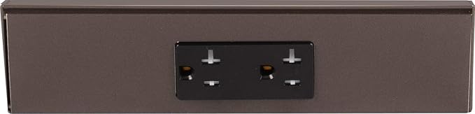 Task Lighting TR Series Angle Power Strip, 9 inch, 1 Dual Receptacles, Bronze