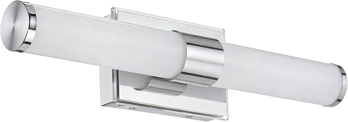 20 Inch LED Vanity Light Bar with Motion Sensor, Dual LED Source | 4 Lighting Modes (incl. Night Light) | 3000K Warm White, Dimmable, CRI 90+, 1040LM, ETL Listed (Chrome)
