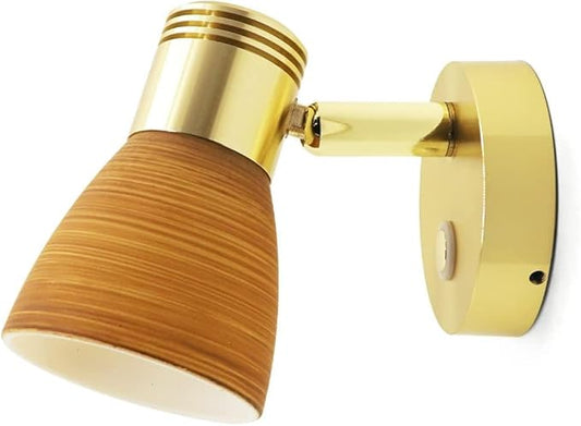 THALASSA Small 12V Boat Reading Lights - RV Interior Bedside Lights with Adjustable Warm White Brightness & Touch Switch, Surface-Mounted on Camper Motorhome Caravan Indoor 2.55“Diameter Light Base