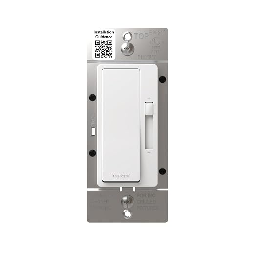 Legrand Radiant 150-Watt Dimmer Light Switch, Single-Pole/3-Way LED Dimmer for Dimmable Lights, RHL153PW, White