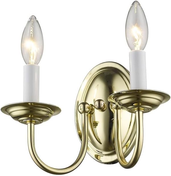 Livex Lighting 4152-07 Home Basics 2 Light Bronze Wall Sconce