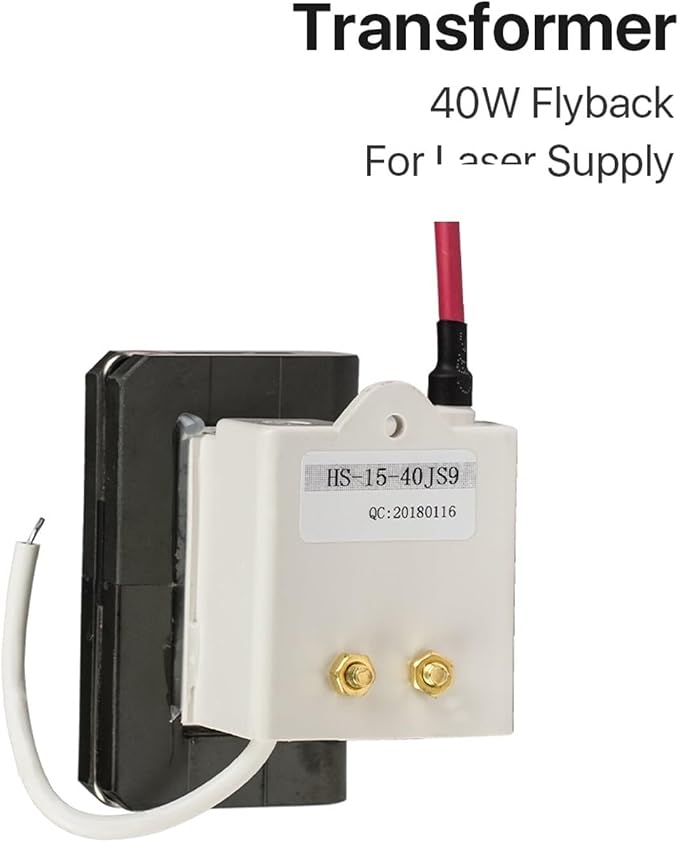 40W High Voltage Flyback Transformer Model C for CO2 40W Lasering Power Supply