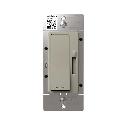 Legrand Radiant 150-Watt Dimmer Light Switch, Single-Pole/3-Way LED Dimmer for Dimmable Lights, RHL153PNI, Nickel
