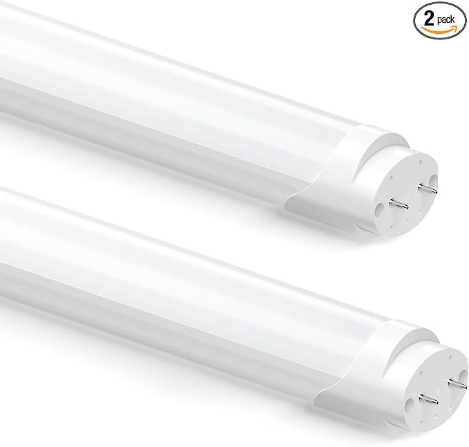 CYLYT Fluorescent Light Bulbs 48 inch, T8 LED Bulb 4 Foot Type A+B Replacement for F32T8 or F40T12 Tube, 26W 3400LM 4100K Cool White, Double or Single End Powered, 2-Pack