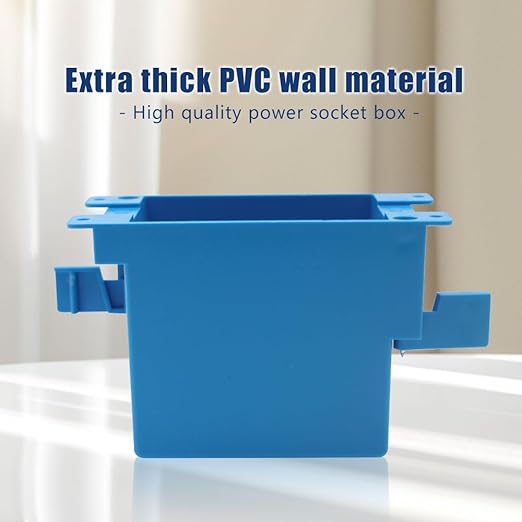 Old Work Box,Plastic Junction for Switches,PVC Electrical 14 cuin Outlet Box,Old Work Box 1 Gang Deep,ETL Listed for Home Improvement,AWG Standard,Fire Rated for Two Hours(1 Pack) | Two-hour fire rated design with AWG standard fit and secure retrofit t...