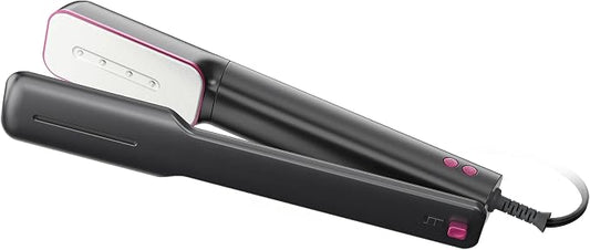 Newbealer 3in1 Travel Iron, 100-240V Clothes Steamer,2 Steam Levels,Ashpink | Portable for On-the-Go, Heats in 20s, Dry Iron w/ Clamp, 180° Rotatable Head, 360° Leak-Proof, Auto-Off, Self-Cleaning, 90ml