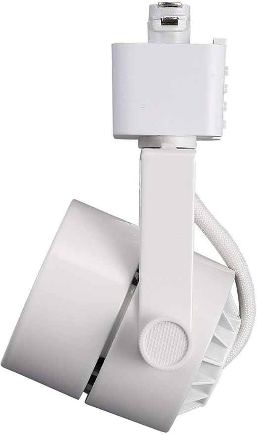 CLOUDY BAY 8W Dimmable LED Track Light Head,CRI90+ Day Light 5000K,Adjustable Tilt Angle Track Lighting Fixture,40° Angle for Accent Retail,White Finish,Halo Type- 3 Pack