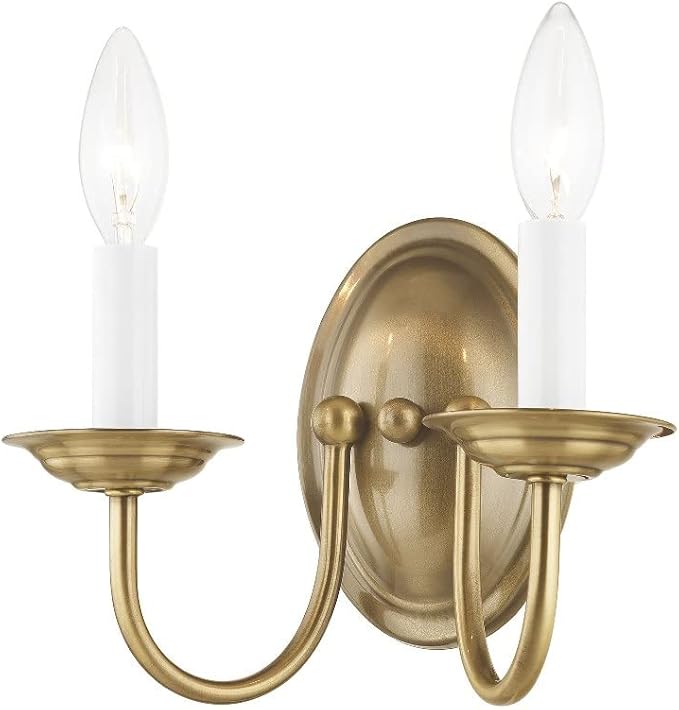 Livex Lighting 4152-07 Home Basics 2 Light Bronze Wall Sconce