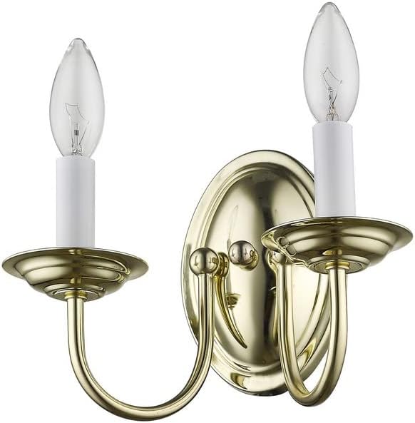 Livex Lighting 4152-07 Home Basics 2 Light Bronze Wall Sconce