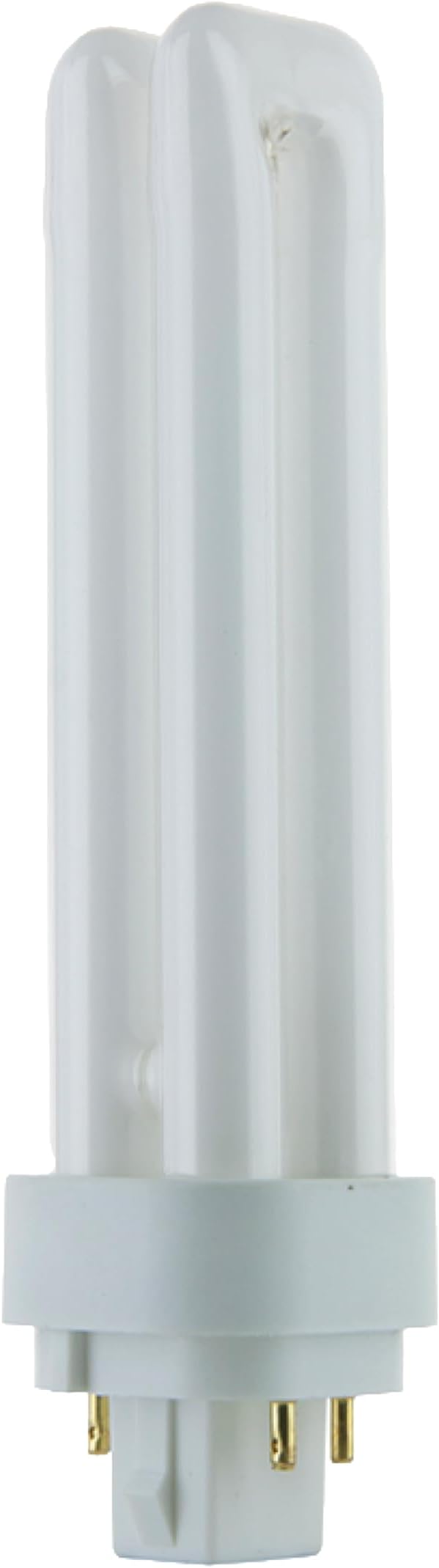 Sunlite Compact Fluorescent PLD 4-Pin Double U-Shaped Twin Tube, 18 Watts, 120 Volts, 1080 Lumens, 5000K Daylight, 4-Pin G24q2 Base, 10 Pack