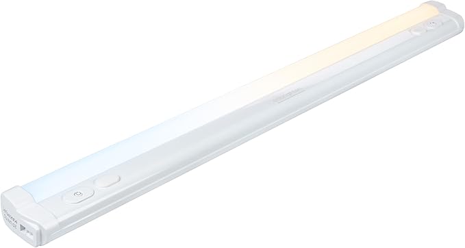 Enbrighten 18 inch Plug-in Under Cabinet Lights, 1245 Lumens, Five White Settings from (2700K-6500K), Full Range Dimmable, One-Touch Sync Control, Linkable Under Counter Lights for Kitchen 82785-T1