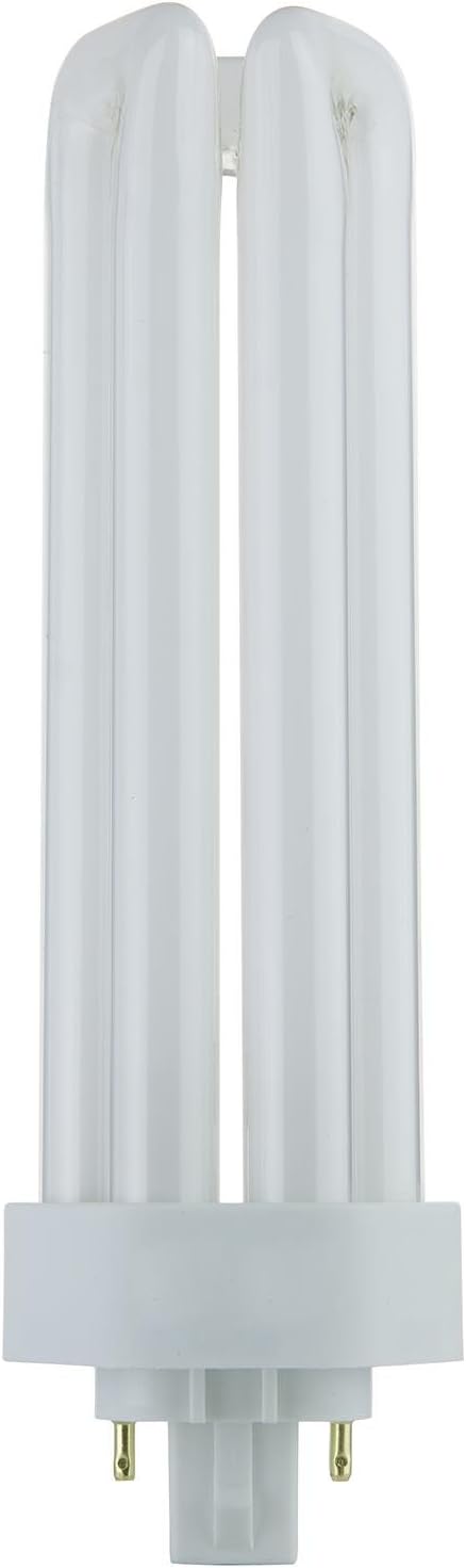 Circle - (10 Pack PLT-42W 4 Pin GX24Q-4-42 Watt Triple Tube, Compact Fluorescent Light Bulb (3500K - Neutral White)