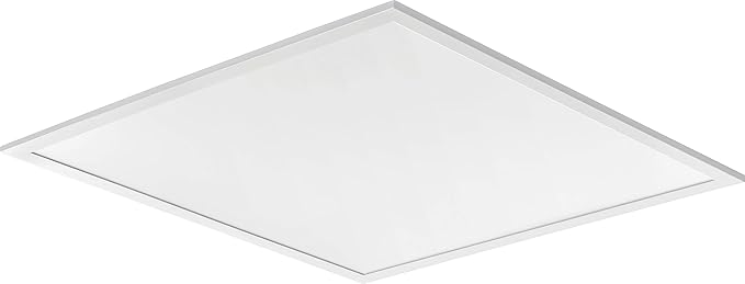 Lithonia Lighting CPX 2x2 LED Flat Panel Light, 2 Ft. x 2 Ft. LED Light Panel, Ceiling Lighting Fixture, 2500/3200/4000 Adjustable Lumens, 3500K/4000K/5000K Switchable CCT, Smooth Satin Lens, White