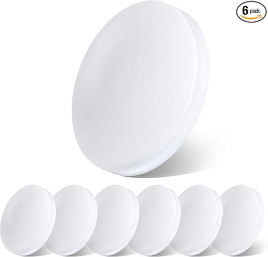 acegoo 12V LED Ceiling Dome Light, RV Interior Puck Light, 12 Volt Overhead Panel Light for Motorhome Travel Trailer Camper Van Boat, CRI 90+ Surface Mount DC 12V 6-Pack (5000K Cool White)