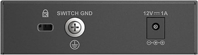 D-Link 5-Port 2.5GB Unmanaged Gaming Switch with 5 x 2.5G - Multi-Gig, Network, Fanless, Plug & Play (DMS-105),Black