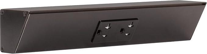 Task Lighting TR Angled Power Strip (12 Inch, Black)