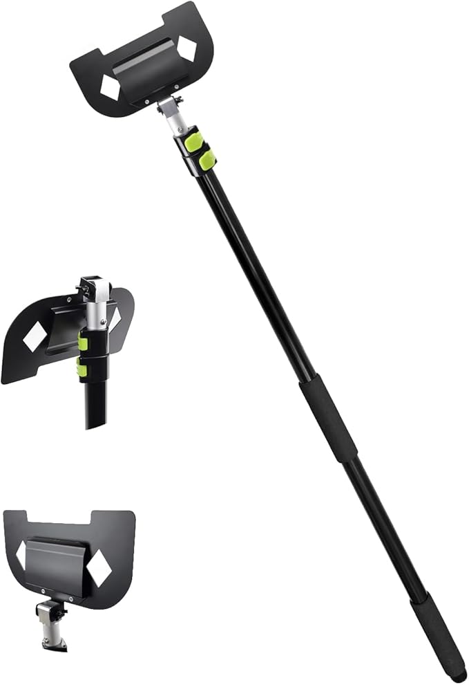 HUAALIUCHE 8 Foot Extension Handle for Board Corner Protector, Foldable Cargo Load Corner Protector V Edge Guards Handle ，Upgraded Spring-Steel Secure Grip -Large Head, 1 Pack