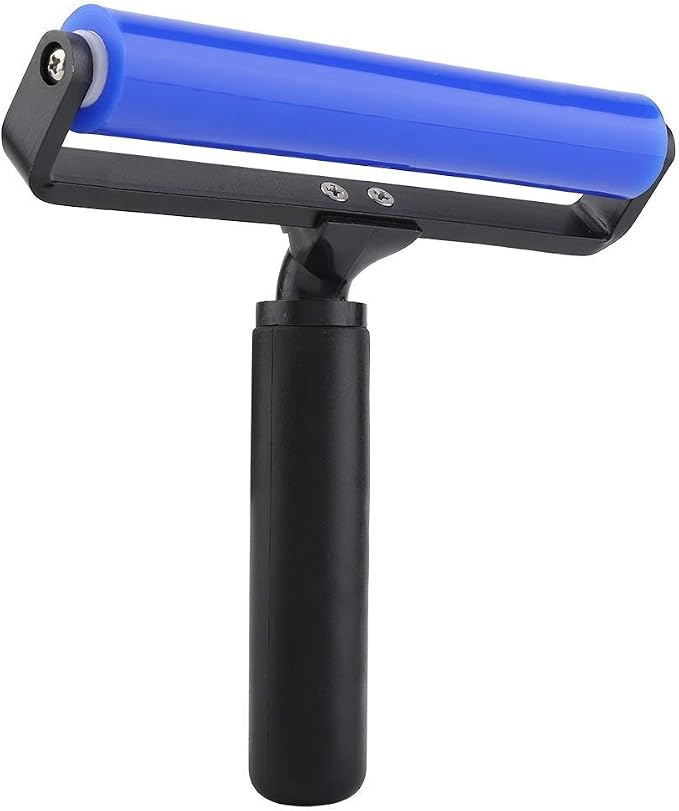 8 Inch Silicone Manual Roller Anti-Static Cleaner Tool, Under the Action of Static Electricity, Small Impurities Will be Adsorbed on the Drum 8"