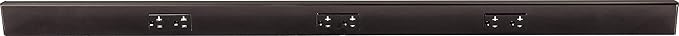 Task Lighting TR Series Tamper Resistant Under-Cabinet Angled Power Strip Track with Standard Outlets | 42" | Black