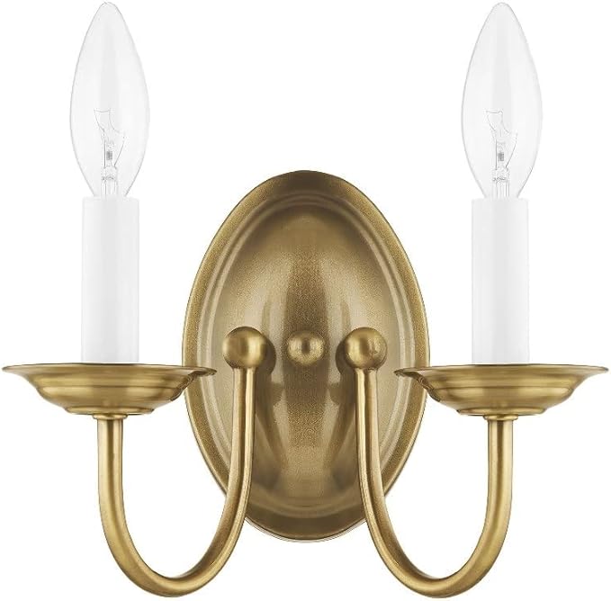 Livex Lighting 4152-07 Home Basics 2 Light Bronze Wall Sconce