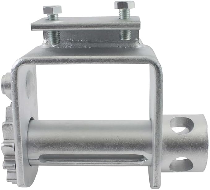 Mytee Products Standard Sliding Bolt on Winch - 5,500 lbs WLL Durable Zinc Coated Steel Bolt-On Winch Application Upto 4 Inch Wide
