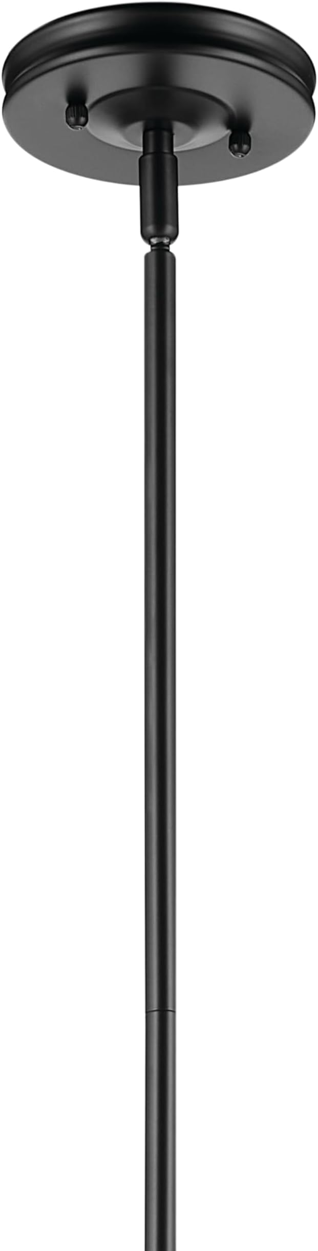 Kichler Laria 1-Light Pendant Light with Opal Glass, Kitchen Island Hanging Light Fixture in Black, Updated Traditional Style for Kitchen Island (14.5" x 10.5"), 52774BK
