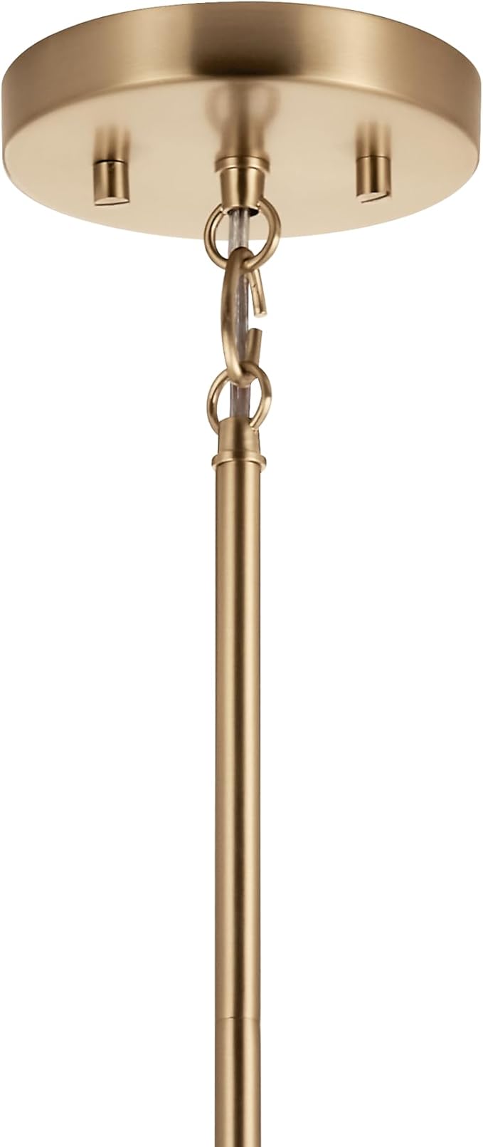 Kichler Madden 1-Light Mini Pendant Light Fixture with Clear Glass Shade in Champagne Bronze, Sloped Ceiling Compatible for Kitchen Island Hanging Lighting (15" x 7 "), 52725CPZ